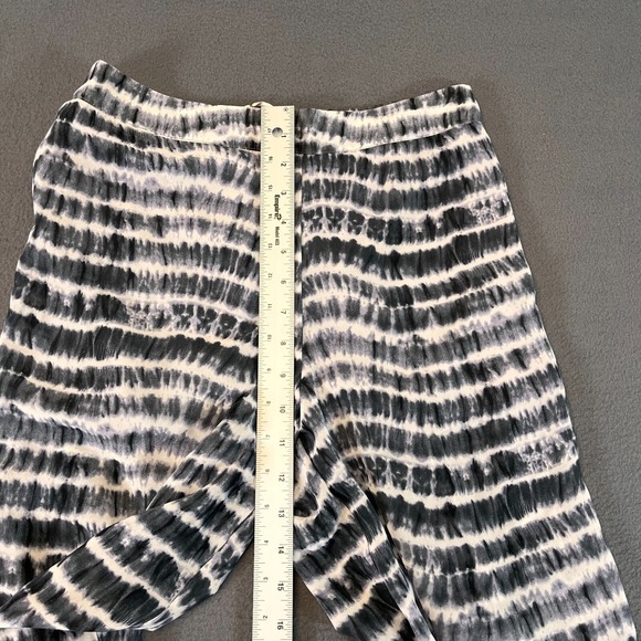 Moon Pants Size Sm Flowing Wide‎ Leg Elastic Black Stripe Stretchy Boho Summer - Picture 6 of 9